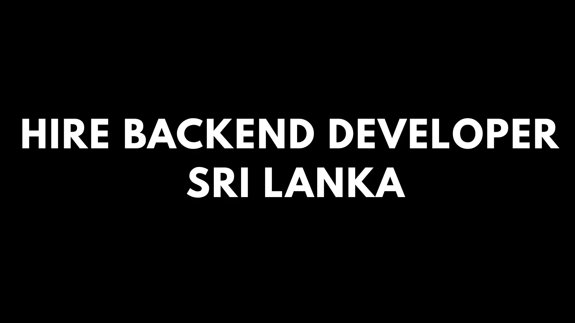 Hire Backend Developer in Sri Lanka (Scalable & Secure Systems)